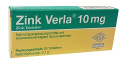 Zink Verla Tabletten 10mg