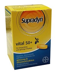 Supradyn Vital 50+ mit Ginseng und Olivenextrakten Filmtabletten